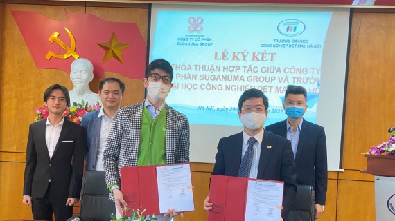 Công ty Cổ phần Suganuma Group ký thỏa thuận hợp tác với Trường Đại học Công Nghiệp Dệt May Hà Nội